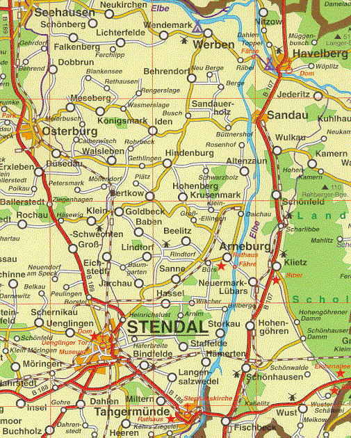 Karte Altmark