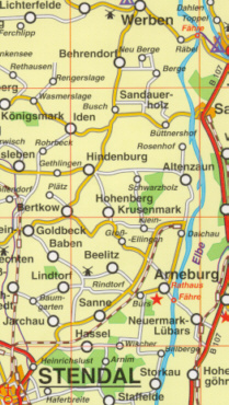 Karte VG Arneburg-Krusemark